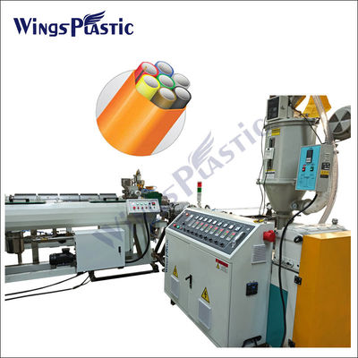 Le PE de HDPE câblent la ligne de production à la machine d'extrusion de tuyau d'enveloppe de paquet de Micropipe