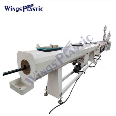 Chaîne de production en plastique de tuyau de PE de machine d'extrudeuse de tuyau de HDPE de PPR pp 150-220kg/H