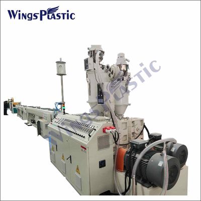 Chaîne de production en plastique de tuyau de PE de machine d'extrudeuse de tuyau de HDPE de PPR pp 150-220kg/H