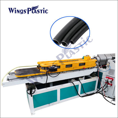 La machine en plastique d'extrudeuse de tuyau de PVC de PA du PE pp a ridé le tuyau faisant la machine