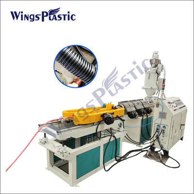 tuyau ondulé à mur unique de PE de PVC de la machine pp d'extrudeuse de tuyau de 10-32mm faisant la machine