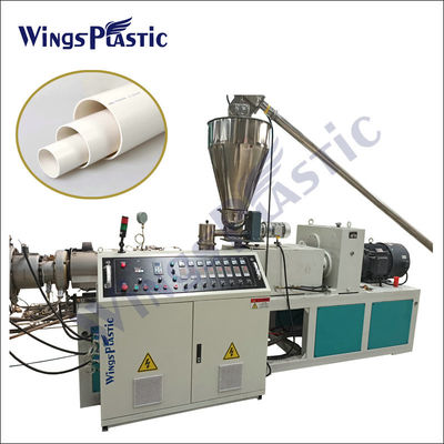 Ligne en plastique tuyau en plastique d'extrusion de tuyau de l'extrudeuse CPVC UPVC de PE de PVC du HDPE PPR pp faisant la machine