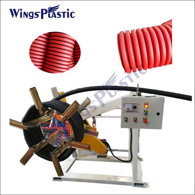 Tuyau du HDPE DWC de PVC préparant à machine le pe en plastique double ligne ondulée d'extrusion de tuyau
