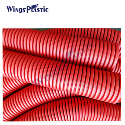 Tuyau du HDPE DWC de PVC préparant à machine le pe en plastique double ligne ondulée d'extrusion de tuyau