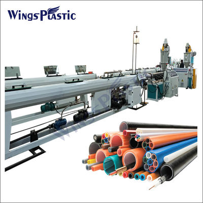 Le PE de HDPE câblent la ligne de production à la machine d'extrusion de tuyau d'enveloppe de paquet de Micropipe