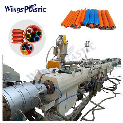 Machine en plastique d'extrusion de tuyau de paquet micro de conduit pour le tube de paquets de Microducts