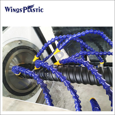 Machine ondulée ronde plate en spirale d'extrudeuse de tuyau de HDPE pour la poutre de pont