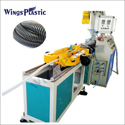 Machine à tubes ondulés en plastique à paroi unique avec sortie d'extrusion de 10 à 30 m/min