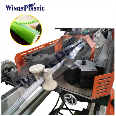 Machine d'extrusion de tuyaux de drainage à double paroi en PE en plastique 6-8 m/min