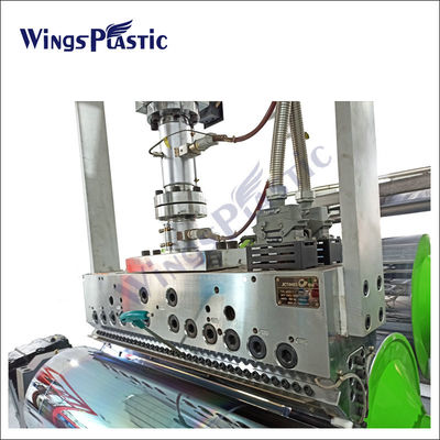 Machine à extruder de feuille de rideau en plastique PS PC PET recyclée avec système de commande PLC
