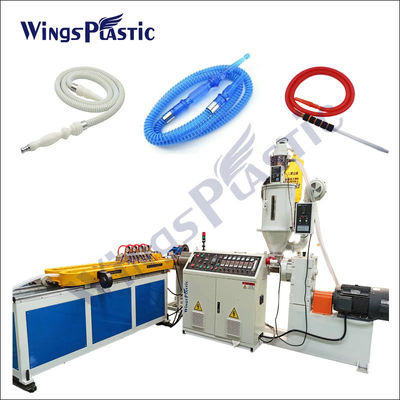 Machine d'extrusion de tuyaux ondulés à paroi unique en plastique électrique Pp Pe Shisha Hookah