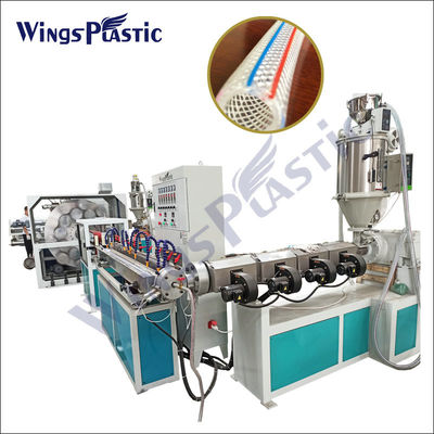 Ligne d'extrusion de tuyau renforcé de fibres de PVC Machine en plastique / Machine de fabrication de tuyaux de tuyau de jardin en PVC