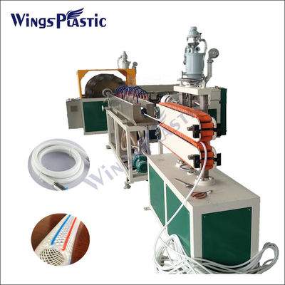 Prix bon marché Ligne d'extrusion de machine de fabrication de tuyaux de jardin tressés renforcés de fibres de PVC douces