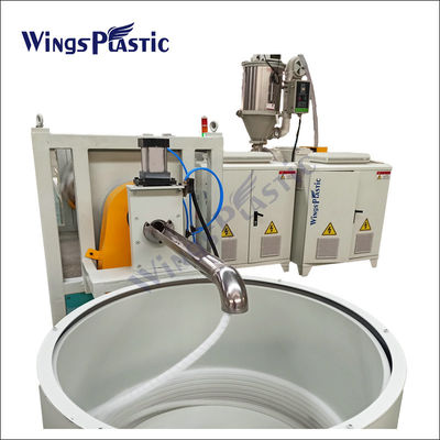Machine de fabrication d'extrusion de tuyaux en plastique Hdpe Pp Pe Hydraulique enveloppement en spirale protecteur