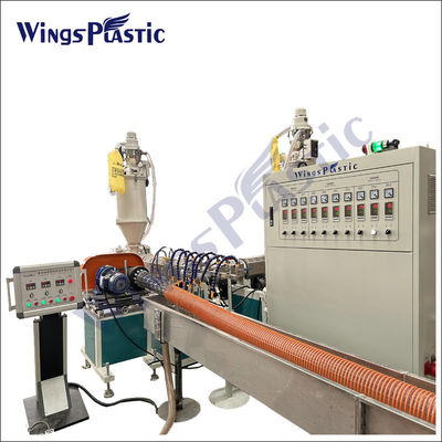 Ligne d'extrusion de la machine en plastique pour le tuyau d'aspiration spirale en PVC