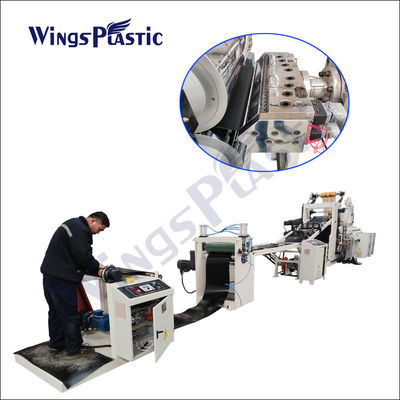 Machine en plastique d'extrusion de feuille de PVC de HANCHES de LDPE de HDPE de machine d'extrudeuse de feuille de vis simple