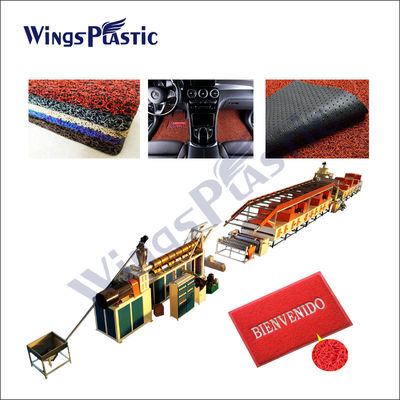 Tapis de pieds de Mat Car Carpet de plancher de bobine de PVC faisant à PVC de machine le tapis en plastique de boucle de bobine faisant la machine