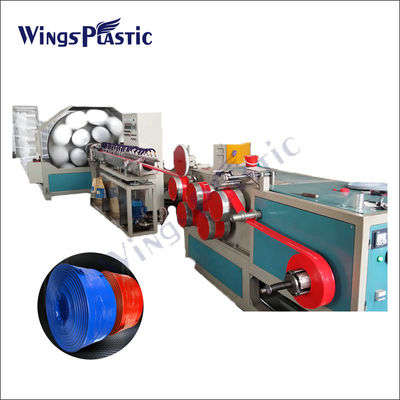 Le fil à haute pression de fibre de polyester a renforcé le tuyau plat de configuration de PVC faisant la machine pour l'irrigation d'agriculture