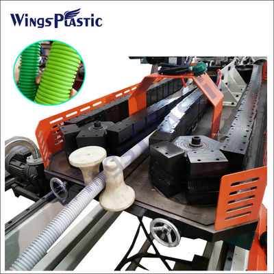 Machine d'extrusion de tubes ondulés en polyéthylène de plastique Hdpe Pp à vis unique