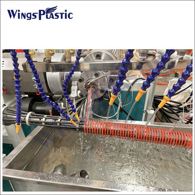 Ligne d'extrusion de tuyau d'aspiration en PVC, ligne de production de tuyau renforcé en spirale